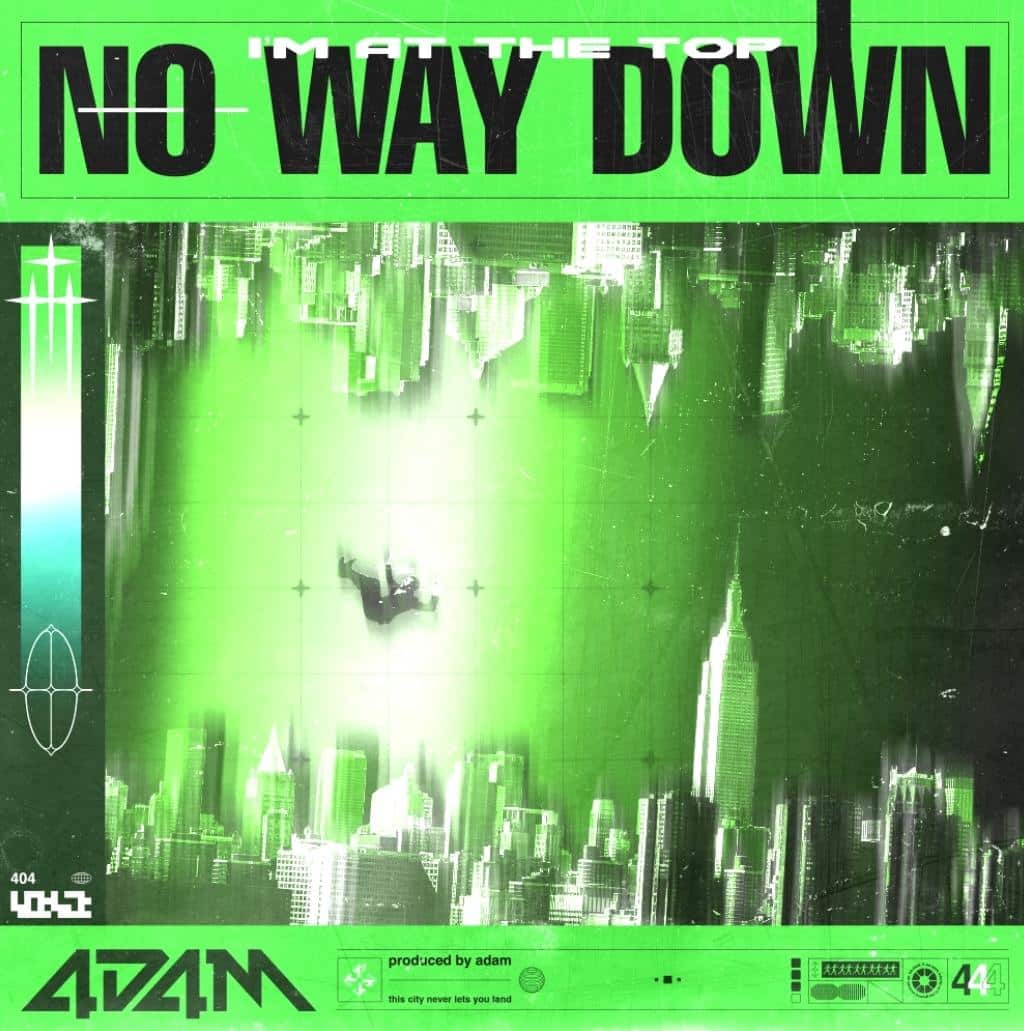 Album Art for 4D4M's NO WAY DOWN dubstep song.