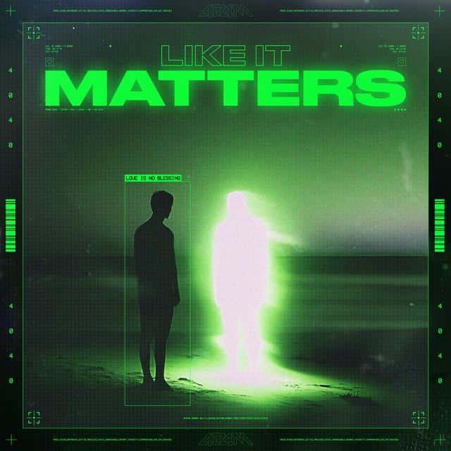 Album art for 4D4M's hit hardstyle single "LIKE IT MATTERS"